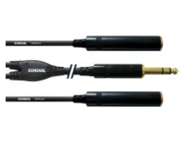 CORDIAL 0,3 M REAN JACKPLUG 6,3 MM/2X JACKPLUG 6,3 MM BUS