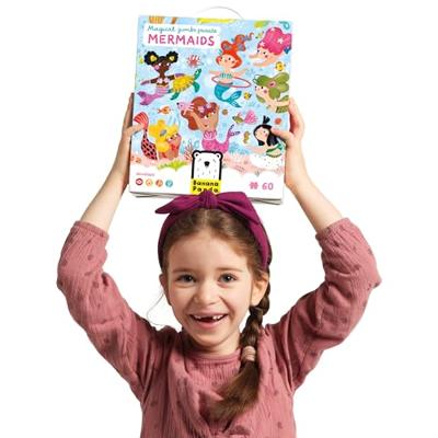 Banana Panda - magical jumbo puzzel zeemeerminnen - 60st. Banana Panda - magical jumbo puzzel zeemeerminnen - 60st.