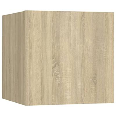Tv-wandmeubelen 2 st 30,5x30x30 cm sonoma eikenkleurig