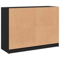 Dressoir 102x37x75,5 cm bewerkt hout zwart - thumbnail