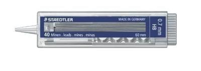 Staedtler Mars micro potloodstiften, 0,7 mm, HB, etui van 40 stuks