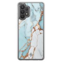 Samsung Galaxy A32 4G hybride hoesje - Marmer lichtblauw - thumbnail