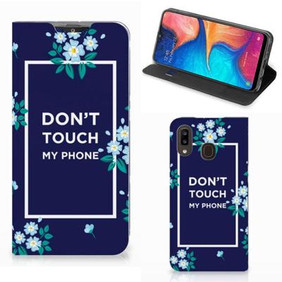 Samsung Galaxy A30 Design Case Flowers Blue DTMP Samsung Galaxy A30 Design Case Flowers Blue DTMP