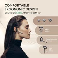 Yealink BH71 Lite Bluetooth Headset, Draadloos Oortje met 4 Ruisonderdrukkende Microfoon - thumbnail