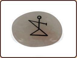 Schijfsteen Engel Aartsengel Gabriël Roze kwarts