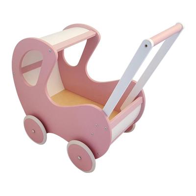 Hoge houten poppenwagen - Klassiek - Julia