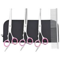 4-delige Hondentrimset roestvrij staal - thumbnail