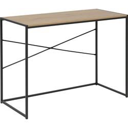 Bureau Jaxx - naturel/zwart - 75x100x45 cm