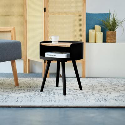 Artistiq Living Bijzettafel 'Kyeshia' Kurk, Ø40cm