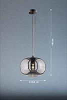 Fischer & Honsel Hanglamp Ink met smoke glas 60738 - thumbnail