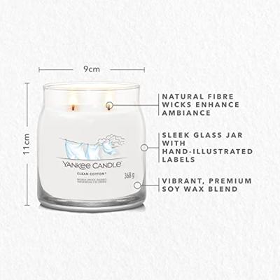 Yankee Candle clean cotton signature medium jar