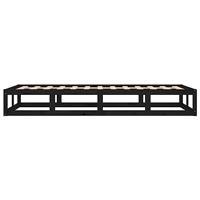 Bedframe massief hout zwart 75x190 cm 2FT6 Small Single - thumbnail