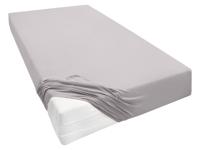 Biberna Jersey hoeslaken voor boxspringmatrassen (Grijs, 140-160 x 200-220 cm) - thumbnail