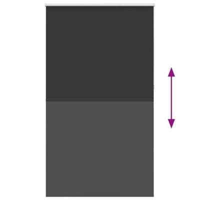 Rolgordijn verduisterend 140x210 cm stofbreedte 136,6 cm zwart