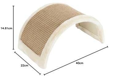 Zolux Halfronde kattenkrabber - beige