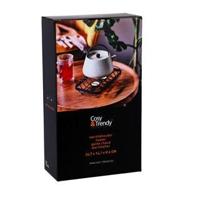 CosyandTrendy Rechaud + 2 Theelichthouders Zwart/Draadstaal - thumbnail