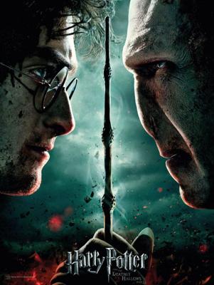Harry Potter Glass Poster Harry & Voldemort 30 x 40 cm