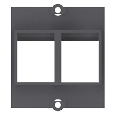 BACHMANN maatwerk module frame 2x Keystone, zwart