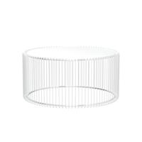 Kare Design Wire Salontafel - Set Van 2 - Zilver Met Glas - thumbnail