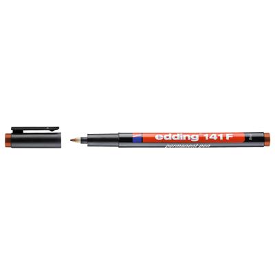 Edding 141f • permanent pen 0.6mm bruin
