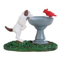 Kerstfiguur Bird bath dog fountain LEMAX - Lemax - thumbnail