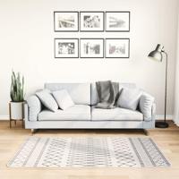 VidaXL Vloerkleed wasbaar anti-slip 80x150 cm zwart en wit - thumbnail