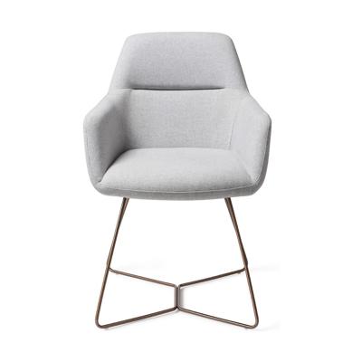 Jesper Home Eetkamerstoel 'Kinko' Beehive Rose Gold, kleur Cloud Jesper Home Eetkamerstoel 'Kinko' Beehive Rose Gold, kleur Cloud