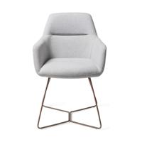 Jesper Home Eetkamerstoel 'Kinko' Beehive Rose Gold, kleur Cloud - thumbnail