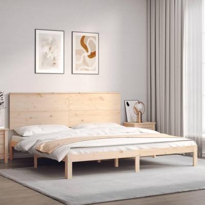 Bedframe zonder matras massief grenenhout 200x200 cm