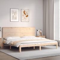 Bedframe zonder matras massief grenenhout 200x200 cm - thumbnail