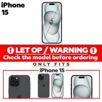 Lunso - iPhone 15 - Duo Pack (2 stuks) Beschermfolie - Full Cover Screen protector - thumbnail