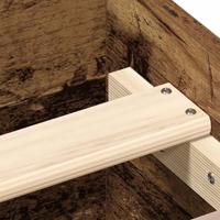 Bedframe zonder matras bewerkt 135x190 cm bewerkt hout oud - thumbnail