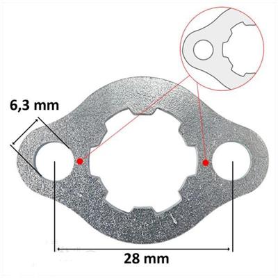 Borg voortandwiel Derbi Euro 2