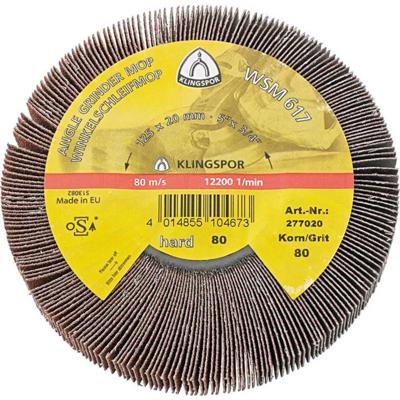 Klingspor Haakse lamellenslijper | 60 bruin | d.125xB20 mm | M14 | 1 stuk - 277019 277019