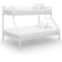 Stapelbedframe metaal wit 140x200 cm/90x200 cm - thumbnail