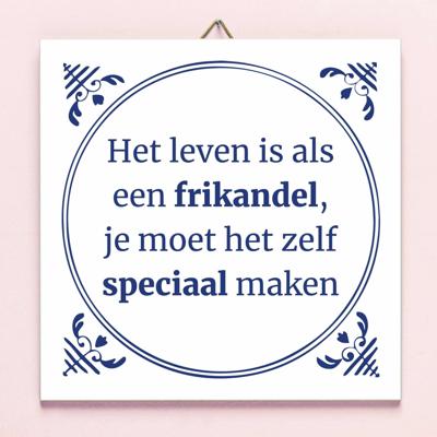 Tegeltje Frikandel speciaal Tegeltje Frikandel speciaal