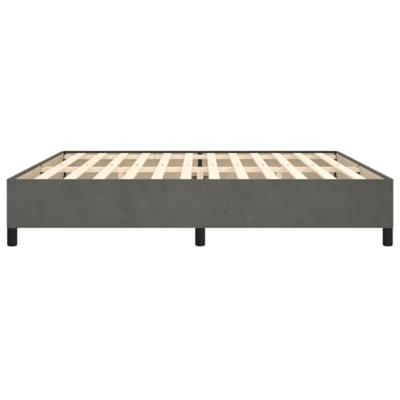Bedframe zonder matras 200x200 cm fluweel donkergrijs