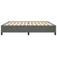 Bedframe zonder matras 200x200 cm fluweel donkergrijs - thumbnail