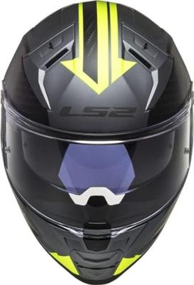LS2 integraalhelm "ff811 vector ii splitter" helmet ff811 vect. ii spl. xxl tit./yellow
