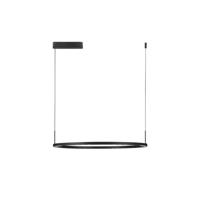 Lyora Strakke hanglampLunette zwart Ø 80cm - 9030926 - thumbnail