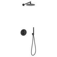 Salenzi Giro inbouw regendouche set type 1 mat zwart - thumbnail