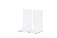 MAUL ordner- boekensteun metaal 24X12x24cm set van 2 stuks wit - thumbnail
