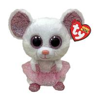 Ty Beanie boo's nina mouse, 15cm - thumbnail