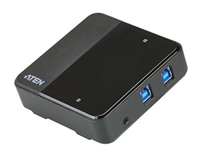 ATEN US3324 2 poorten USB 3.2 Gen 1-schakelaar (USB 3.0) Zwart