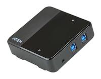ATEN US3324 2 poorten USB 3.2 Gen 1-schakelaar (USB 3.0) Zwart - thumbnail