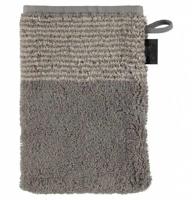 Cawö Cawo Two-Tone Washandje Grafiet 16x22 - thumbnail