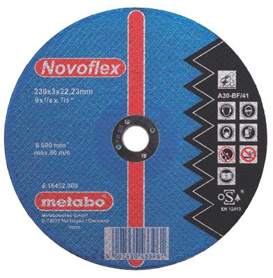 Metabo Accessoires Doorslijpschijf Ø 180x3,0x22,2 staal Novoflex - 25 stuks - 616457000 Metabo Accessoires Doorslijpschijf Ø 180x3,0x22,2 staal Novoflex - 25 stuks - 616457000