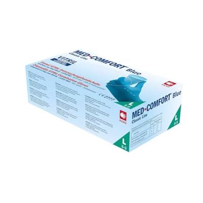 Ampri Wegwerphandschoen | maat M blauw | vinyl-nitrilmengsel | EN 420, EN 374, EN 455 PSA-categorie III | 100 stuks/box | 1 stuk - 01251 M - 01251 M