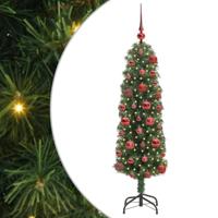 VidaXL Kunstkerstboom groen 120 cm pvc en staal en kunststof - thumbnail
