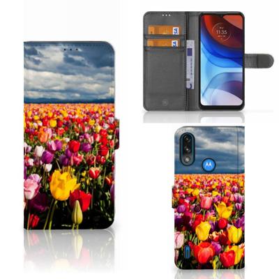 Motorola Moto E7i Power | E7 Power Hoesje Tulpen Motorola Moto E7i Power | E7 Power Hoesje Tulpen